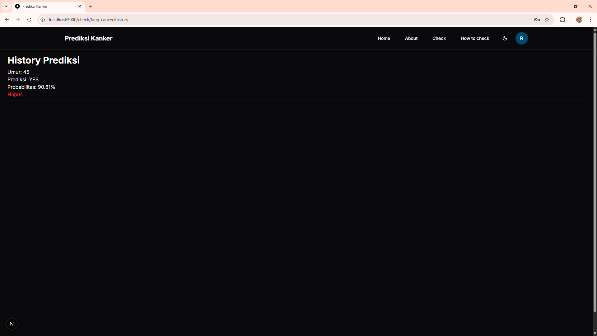 Pilih Selesai & Lihat Hasil